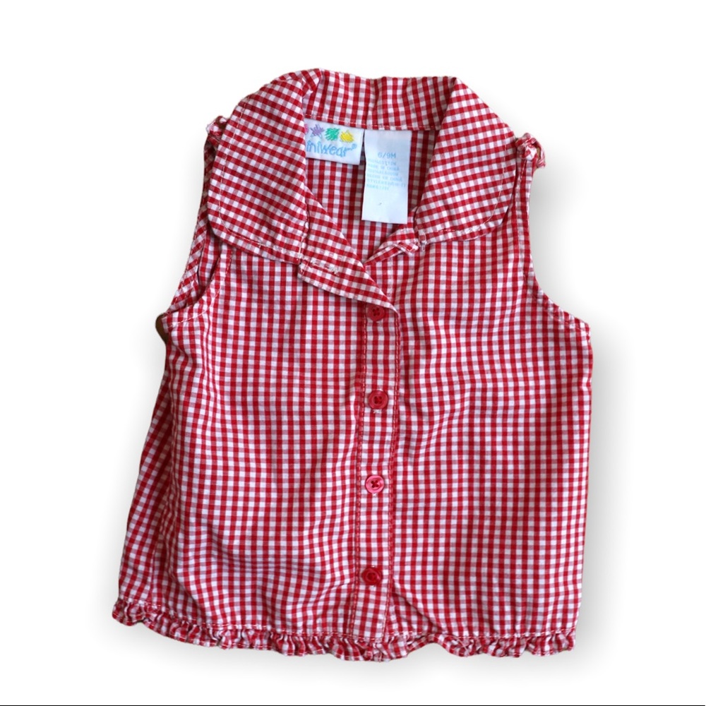Miniwear - Picnic Plaid Sleeveless Top (6/9M)